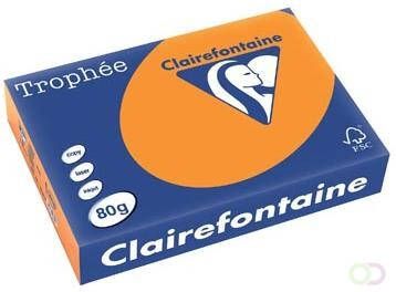Clairefontaine Trophée Intens gekleurd papier A4 80 g 500 vel fluo oranje